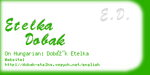 etelka dobak business card